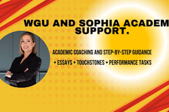 guide you step by step to understand wgu and sophia course concepts