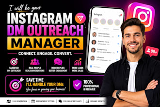 be your instagram dm outreach manager for lead generation