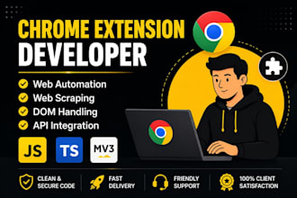 develop custom google chrome extension for automation