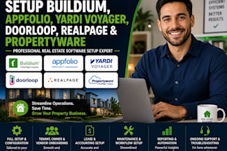 setup buildium appfolio yardi voyager doorloop realpage propertyware real estate