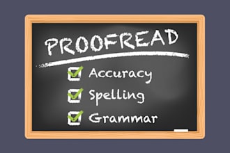 proofread and edit your documents professionally
