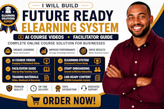build future ready online course system with ai videos and facilitator guide