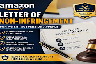 reinstate suspended amazon account with non infringement defense