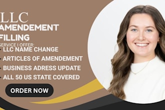 file llc amendment to change name, address, or members in any US state
