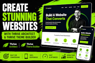 create website with thrive architect and thrive theme builder