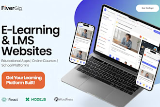 elearning lms website web app course website online course educational app pwa