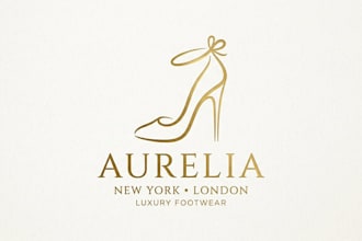 design an elegant high heels logo for your womens shoe brand