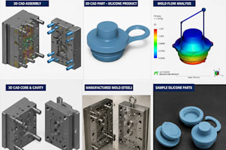 do 3d cad modeling mechanical and industrial silicone injection mold