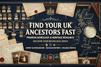 find your UK ancestors fast and england scotland ireland wales research