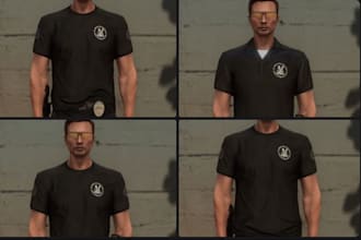 create realistic fivem fivem police and sheriff eup uniforms, mc vest, kuttes