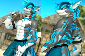 design vrchat avatar furry vrc furona model sfw avatar commission vrm model