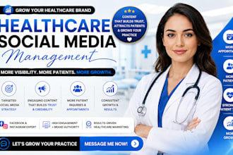 manage social media for healthcare, medical clinic, doctor and therapy brands