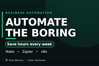 automate your business with make zapier and n8n