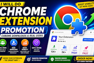 do chrome extension promotion, browser extension downloads and users