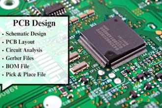 design and review professional pcb schematics for electronics project