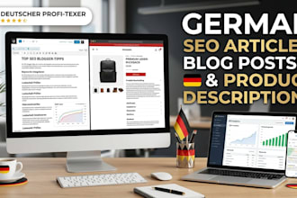 write german seo article, blog post, and product description