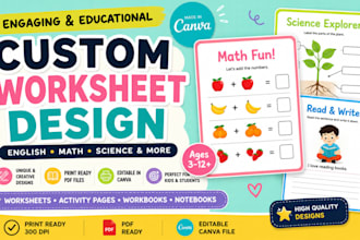 design english math science children worksheet activity pdf worksheet notebook