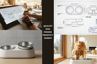 do high quality product design for automatic dog feeders, dog water bottle, cage