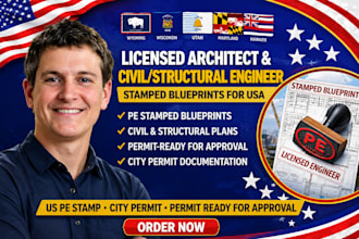 licensed structural engineer permit drawings texas california florida pe stamp
