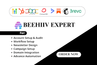 setup beehiiv newsletter website and advanced email automation