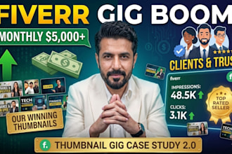 design custom youtube thumbnails for any niche