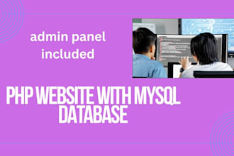 develop a responsive PHP and mysql website for you
