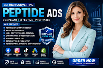 fix peptide ads book peptide google meta tiktok ads facebook ads snapchat ads