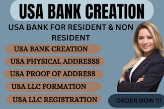 do USA bank creation get USA physical address and proof of address