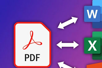 convert PDF to excel or word with accurate formatting