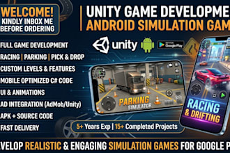 develop unity games, including 3d and mobile games, along with monetization