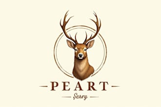 do unique deer vintage logo for your company