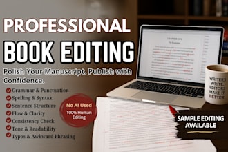 do developmental editing and copy editing for your non fiction novel,manuscript