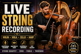 record violin viola cello harp sting quartet erhu fiddle theremin for you
