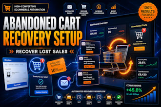 recover lost sales with abandoned cart recovery setup for shopify stores now