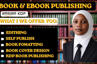 publish and format your book for KDP kindle and paperback