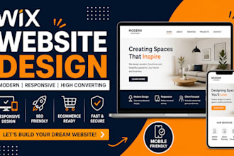 build wix website design, wix website redesign, wix website development