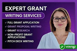 do grant research, grant writing, grant proposal and grant submissions
