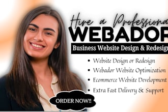 build webador website design website webador landing page webador redesign seo