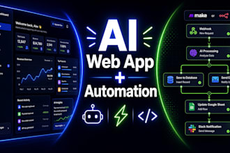 create your ai powered web app and automation system using lovable and make