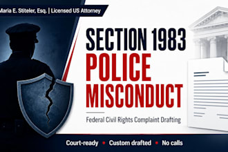 draft a section 1983 police misconduct civil rights complaint as a USA attorney