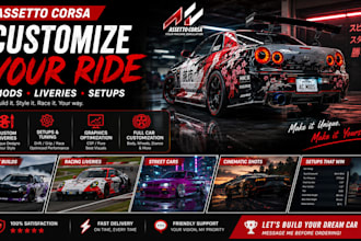 do customize assetto corsa cars mods liveries and realistic setups
