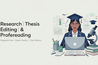 proofread, edit and improve research papers, thesis