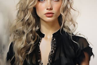 artistic oil painting creation