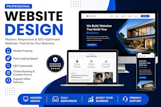 design a modern website for cleaning, handyman, or landscaping businesses