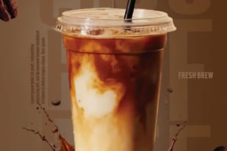 design a professional poster, ad, or album cover in photoshop