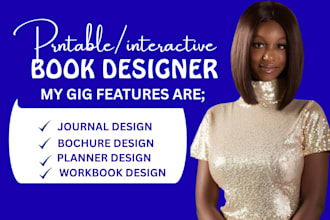 do journal and workbook design, planner design digital workbook design