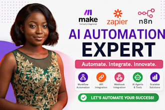 n8n workflow ai agent expert integromat zapier ai chatbot claude code make com
