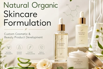 formulate natural organic skincare and cosmetic products