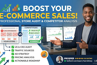 perform an ecommerce store audit and competitor analysis