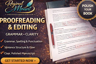 proofread and edit your book for grammar and clarity